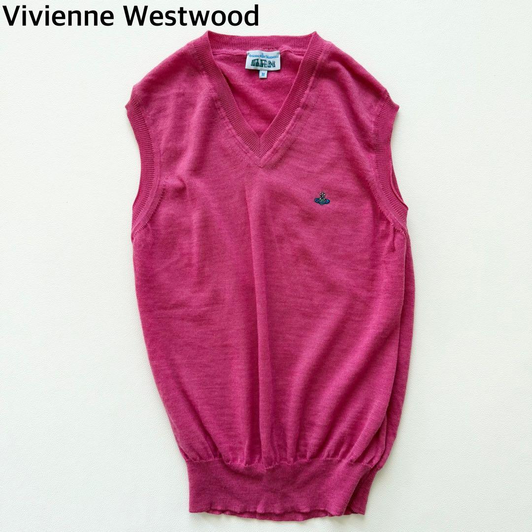 希少　ヴィヴィアンウエスト　ピンク　ニット　ベスト