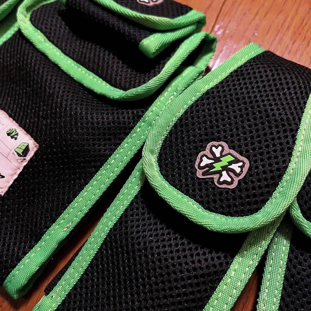 アンダーカバー 嵌め絵期 6連ポーチ 黒x蛍光緑