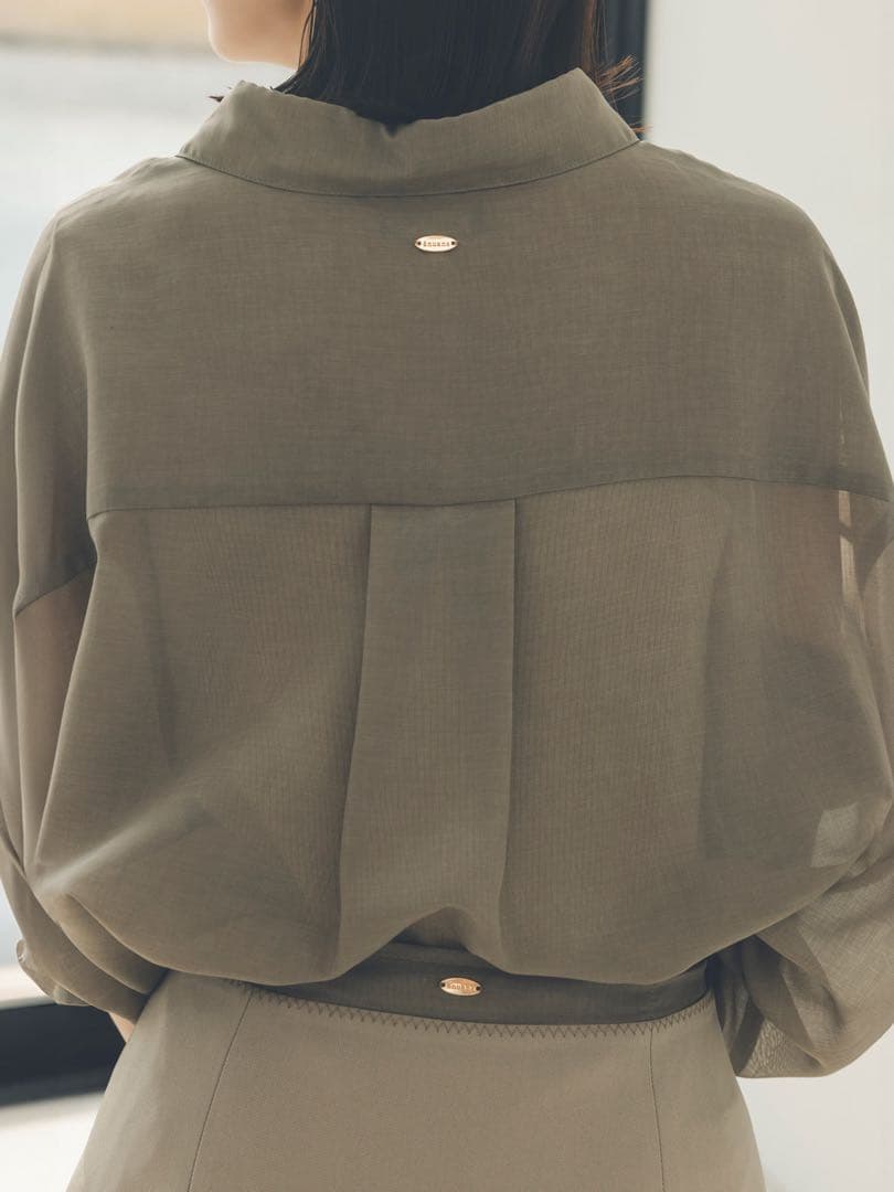 25ss anuans アニュアンス　ミニマルシアーオーバーシャツ