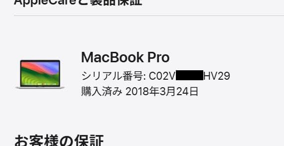 MacBook Pro（13inch, 2017, T3 x 2）A1708　灰