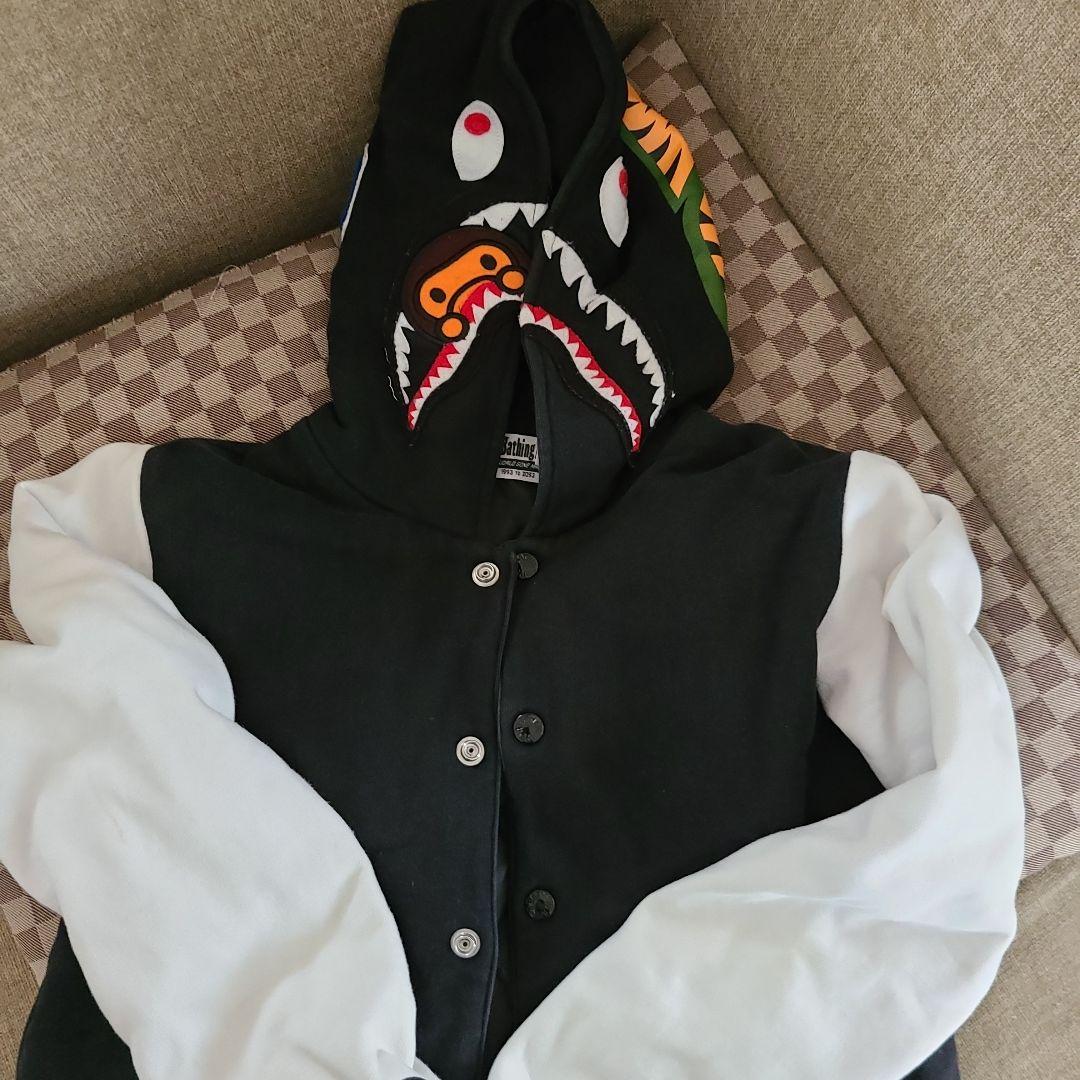 テ*主様 A BATHING APE シャーク スタジャン　ジャケット S