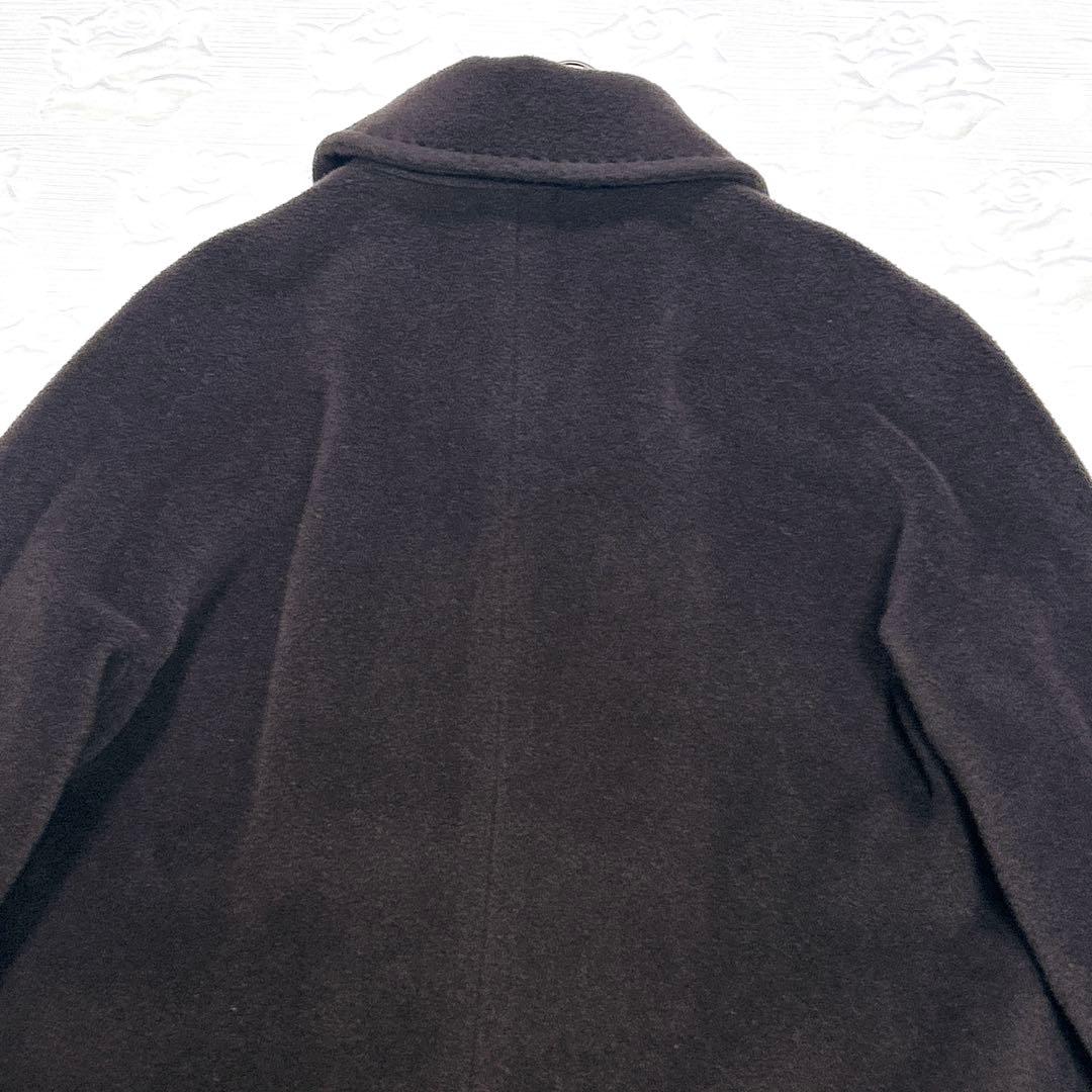 Max Mara MARELLA カシミヤ混ウール ダブルブレストコート 40