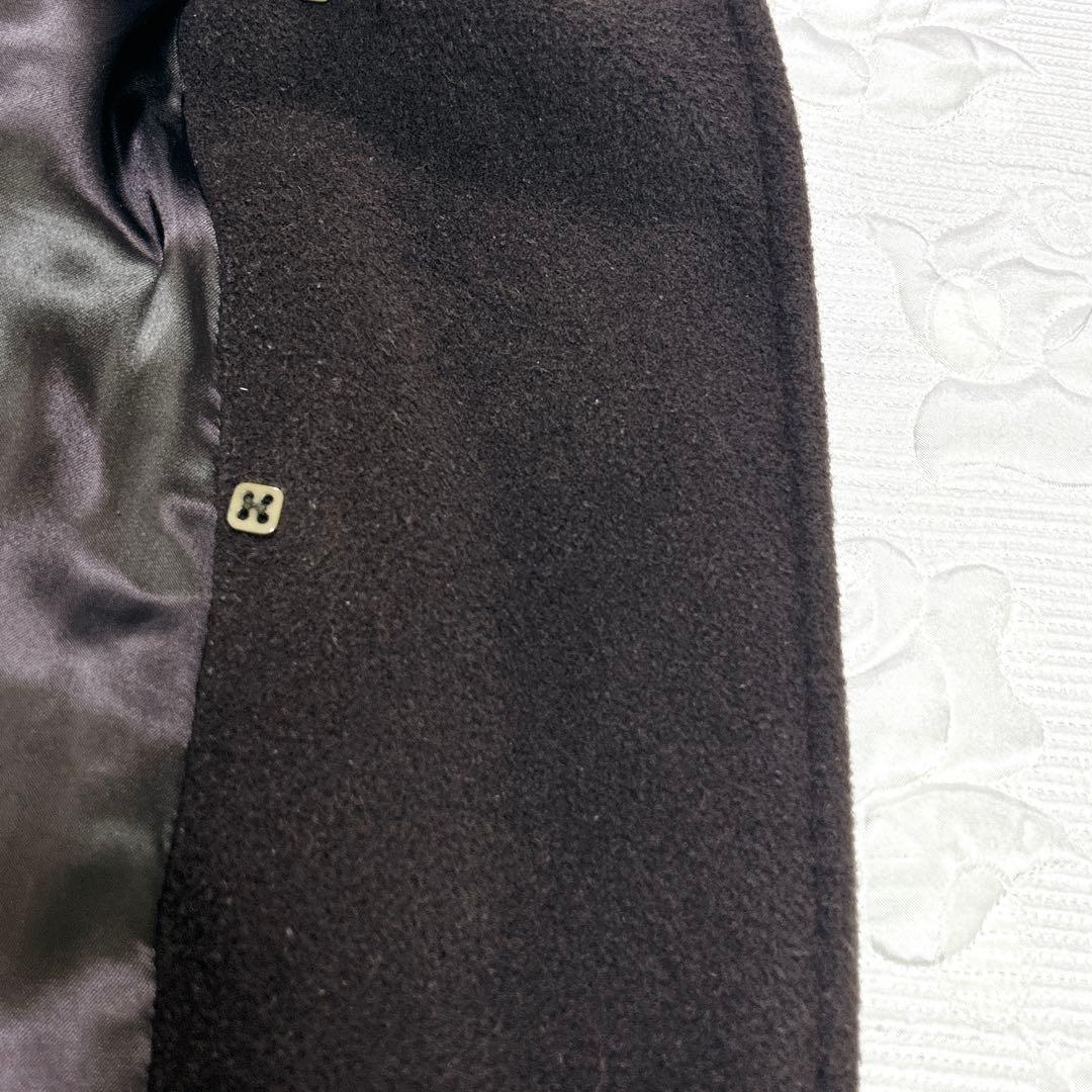 Max Mara MARELLA カシミヤ混ウール ダブルブレストコート 40