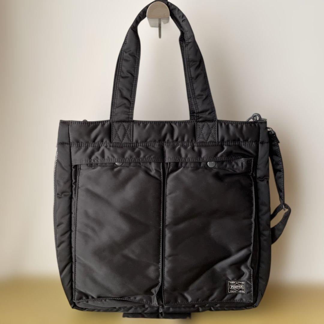 【吉田カバン /PORTER 】TANKER 2WAY トートバック　ブラック