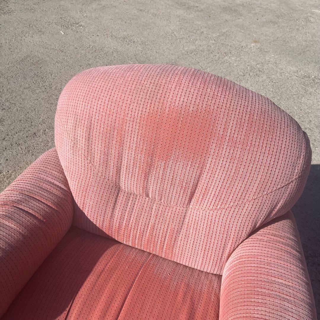 北欧レトロ ミッドセンチュリー 1人掛けソファー アームチェア ピンク