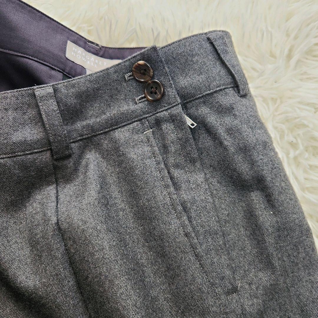 マーガレットハウエル　カジュアルスーツ　パンツセットアップ　M　グレー　2B