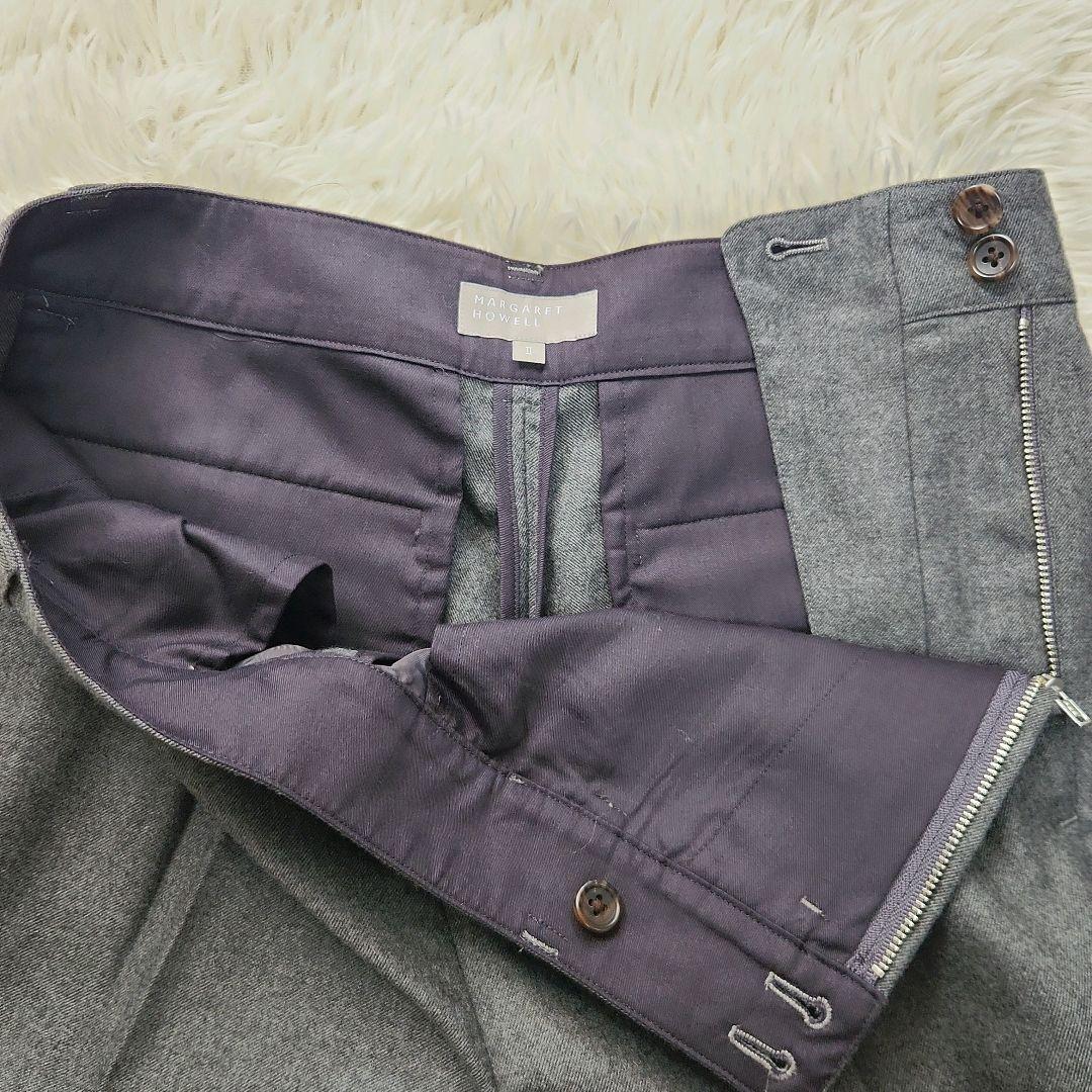 マーガレットハウエル　カジュアルスーツ　パンツセットアップ　M　グレー　2B