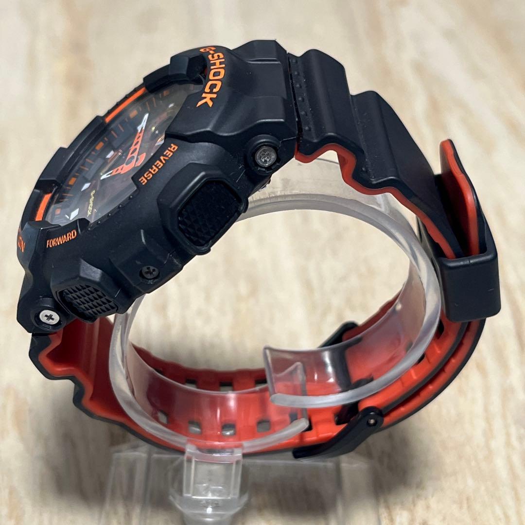 【人気商品レアカラー】G-SHOCK GA-100BRオレンジカモフラージュ×黒