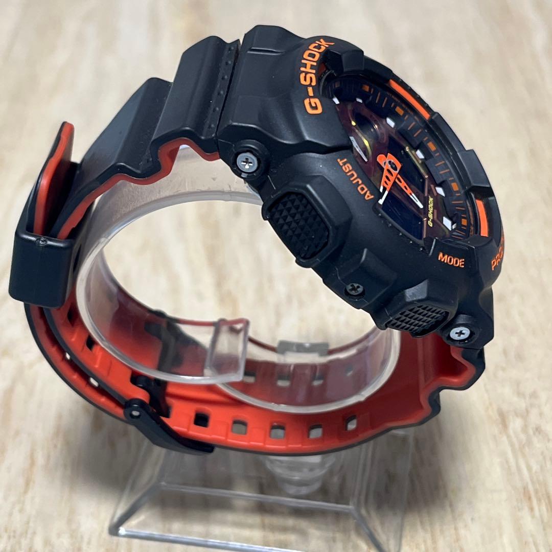 【人気商品レアカラー】G-SHOCK GA-100BRオレンジカモフラージュ×黒
