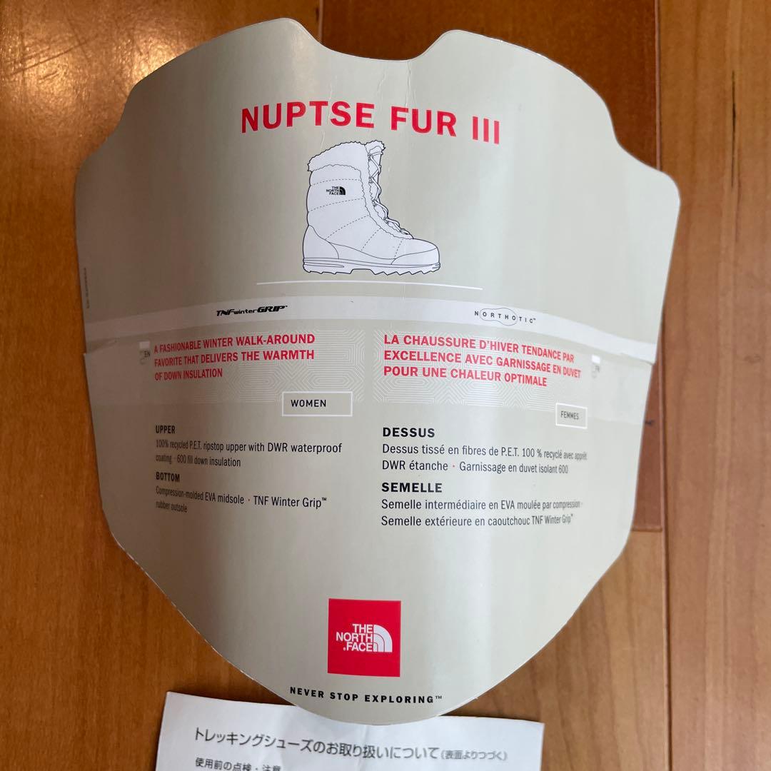 THE NORTH FACE NUPTSE FUR Ⅲ スノーブーツ 24.5㎝