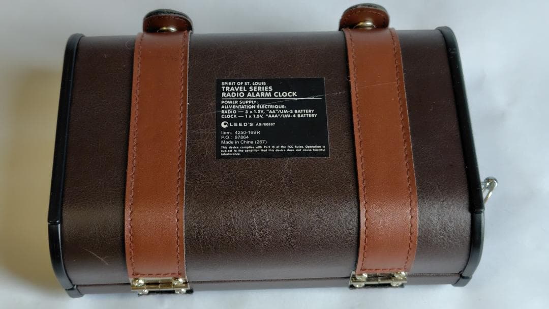 希少）スピリットオブセントルイス　ラジオアラームロック　AM/FM（裏面訳あり）
