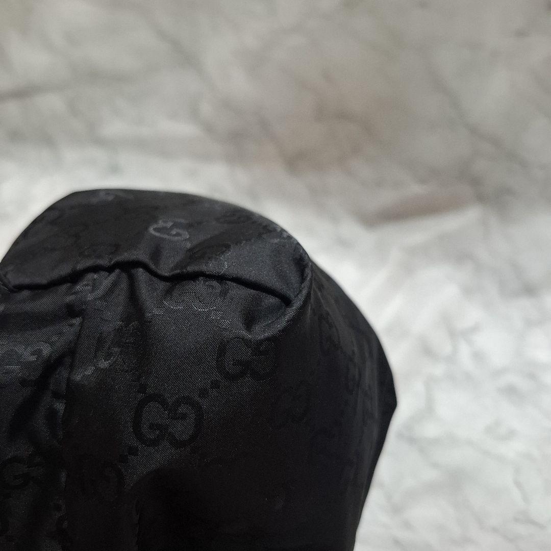 《希少》GUCCI ナイロン リュックサック レザー　クマ　マスコット　GG