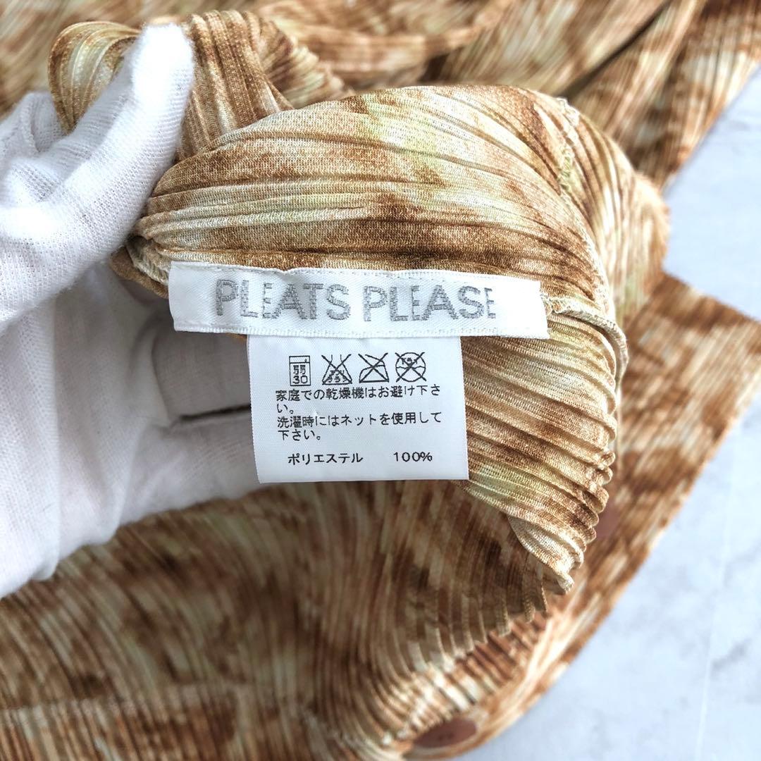 ✨極美品✨プリーツプリーズ 長袖シャツ 総柄 PP03-JD691 Lサイズ