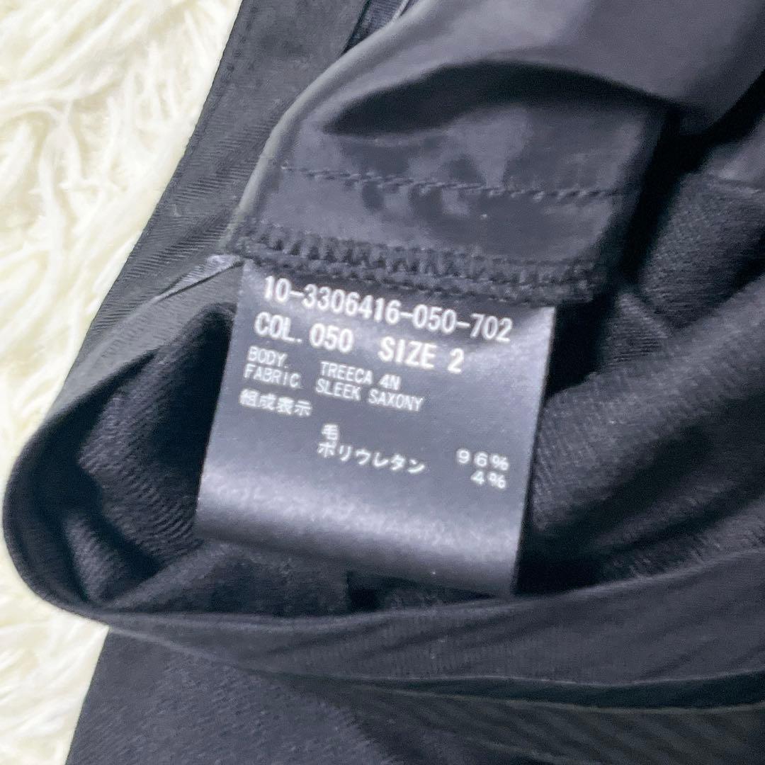 【美品】Theory　23年　スーツ　セットアップ　ストレッチ　ブラック