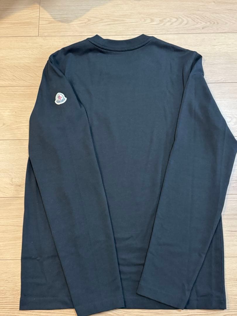 正規品 MONCLER モンクレール ブラック 長袖Tシャツ S ロゴ 美品