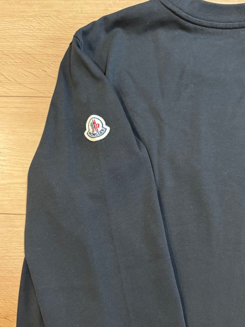 正規品 MONCLER モンクレール ブラック 長袖Tシャツ S ロゴ 美品