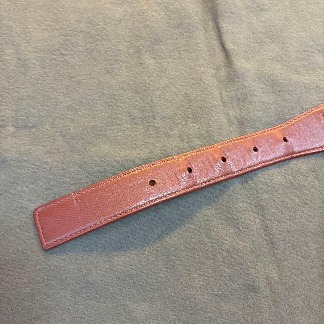 ボッテガヴェネタ　ベルト　ブラウン　茶色　イントレチャート80cm×32cm