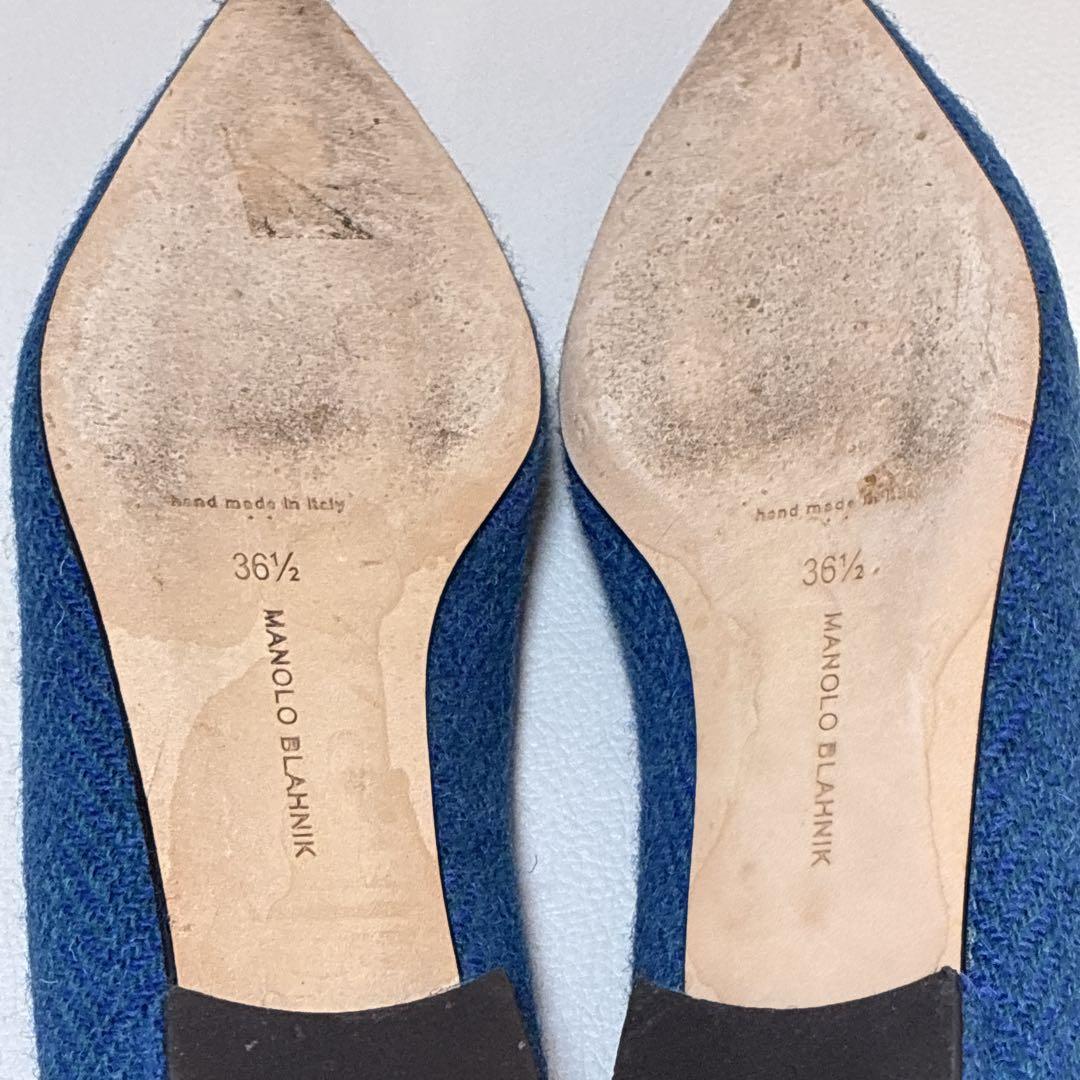 MANOLOBLAHNIK マノロブラニク ハンギシ フラット パンプス