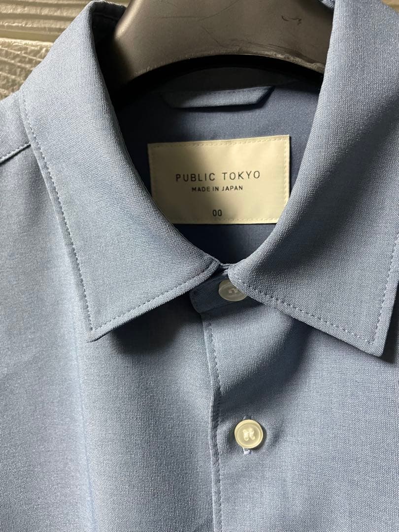 パブリックトウキョウ　コンフォートリラックスシャツ　ダークブルー