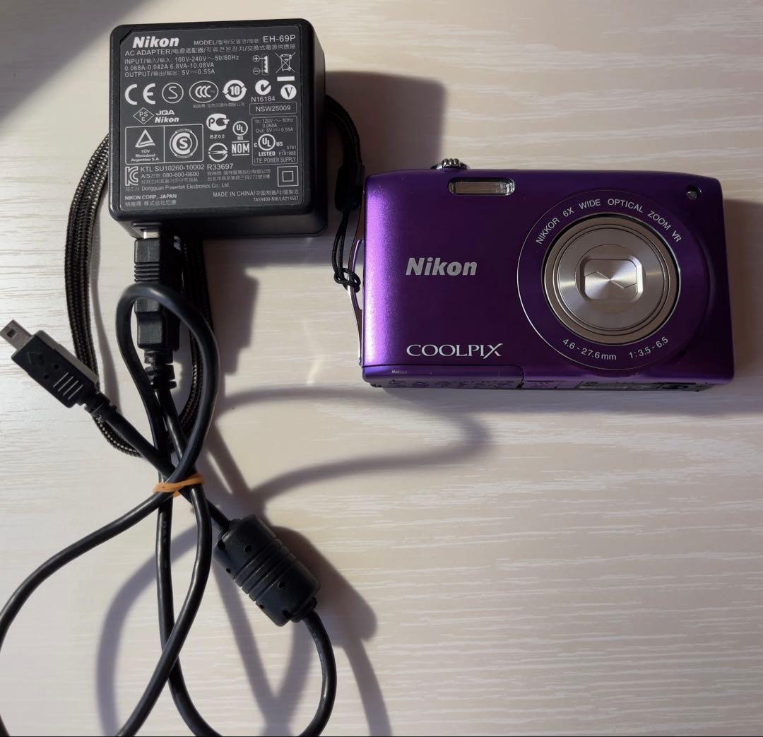 Nikon COOLPIX S3300 紫 パープル デジカメ