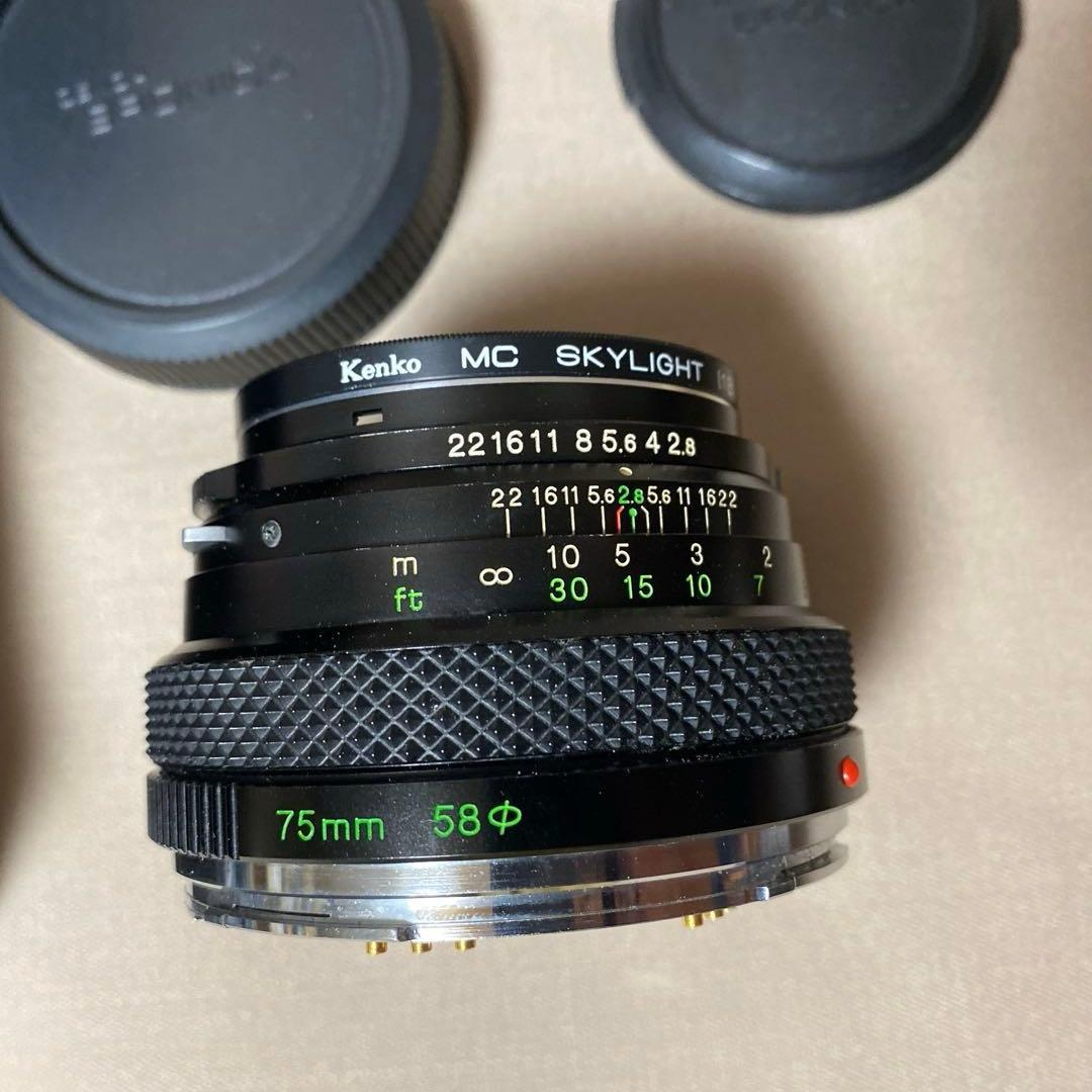 【美品】Zenza Bronica 75mm f/2.8 レンズ ＥＴＲ