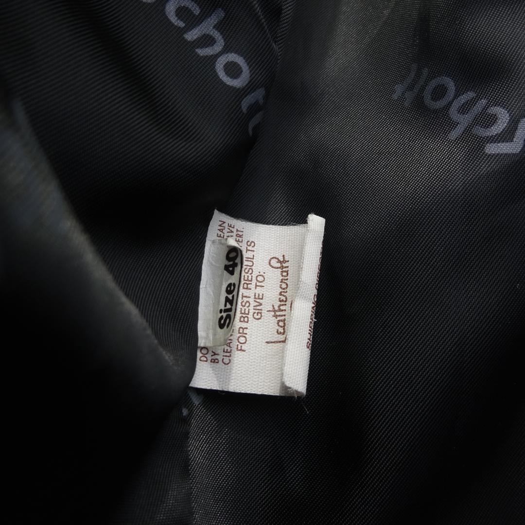 米国製Schottショット/立襟シングルライダース641/40真鍮系金ゴールド