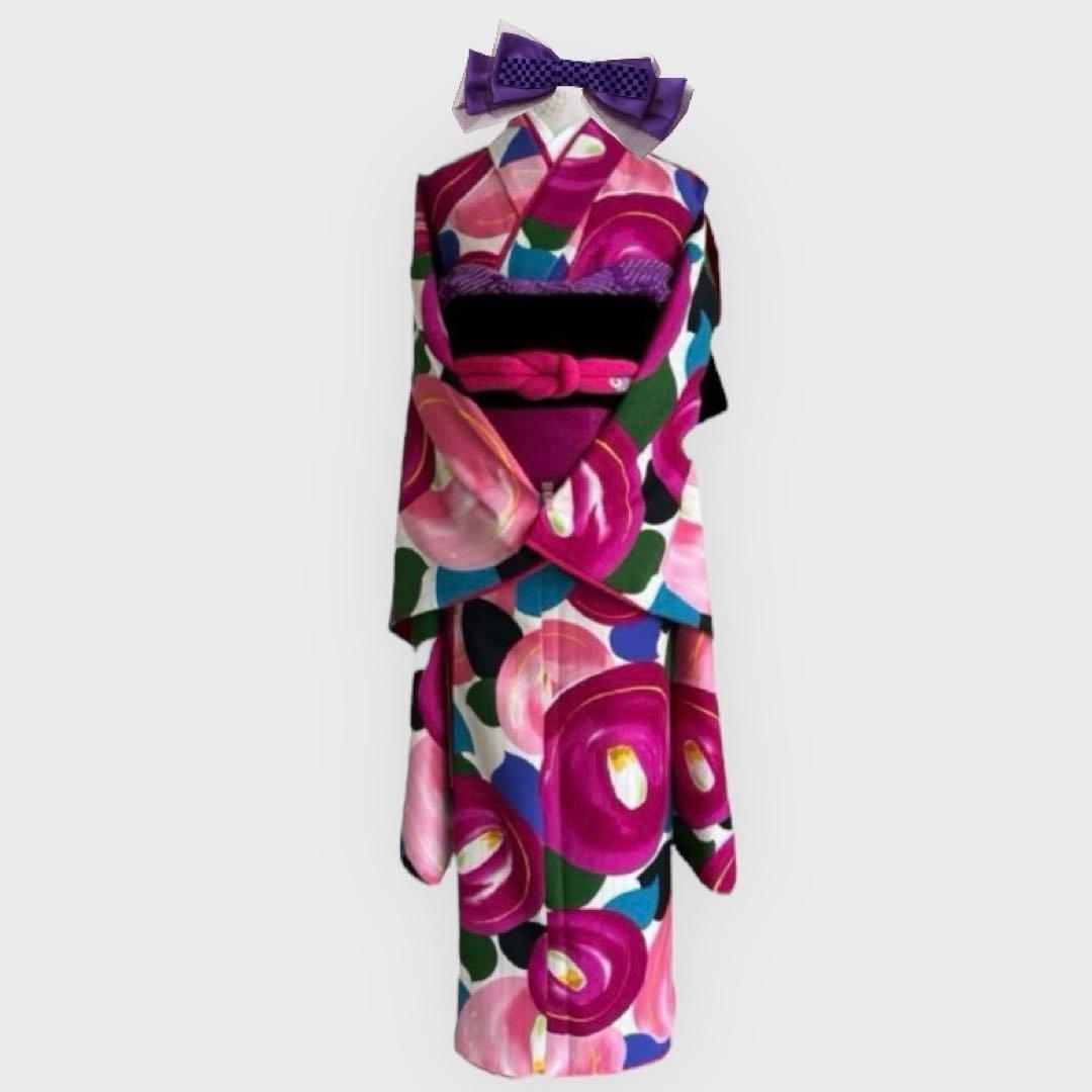 七五三7歳用　洗える着物　単品