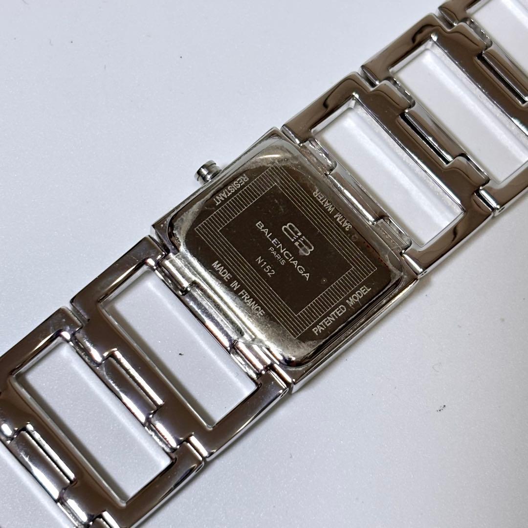 希少 稼働品 BALENCIAGA ブレスウォッチ シェル文字盤 クォーツ BB