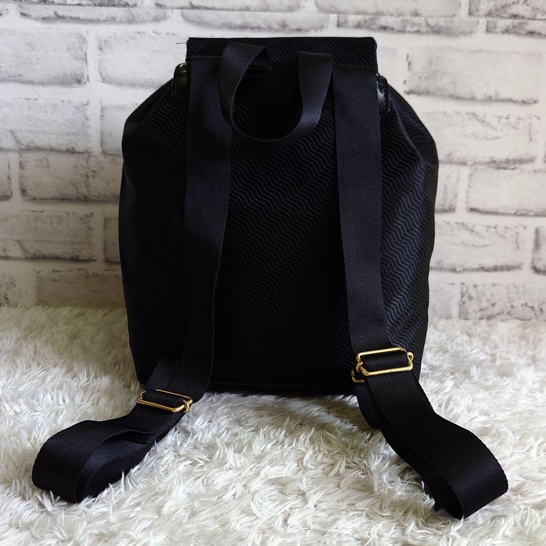 美品 バレンシアガ BB リュックサック バックパック ゴールド金具 ブラック