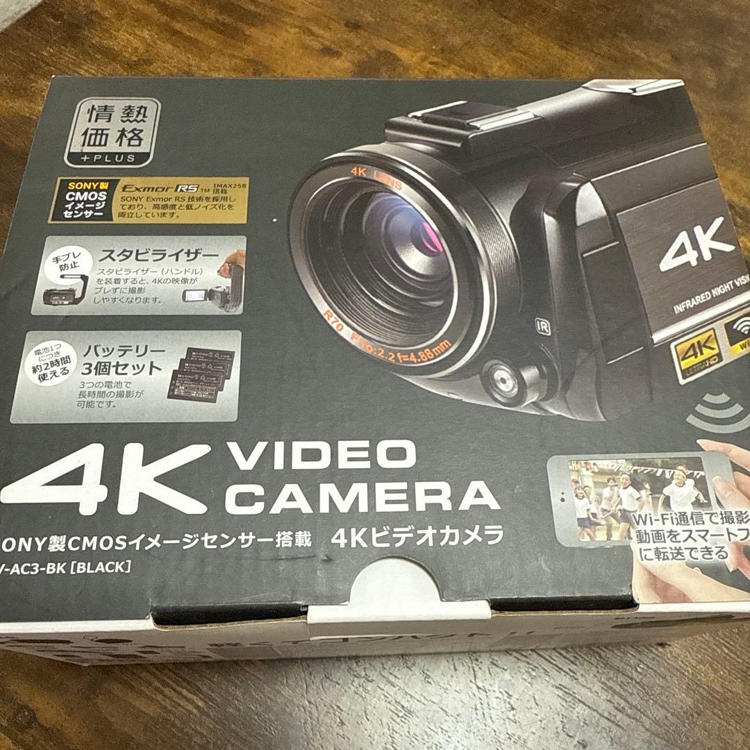 ドンキホーテ　情熱価格　4K ビデオカメラ　DV-AC3-BK