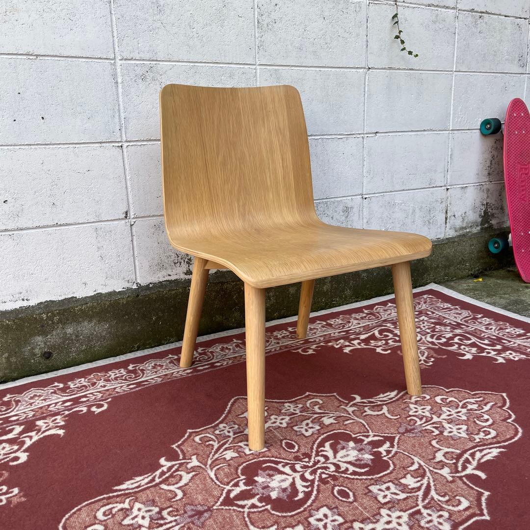 高品質◾️oliver オリバー プライウッド座面 木製チェア 椅子 イス B