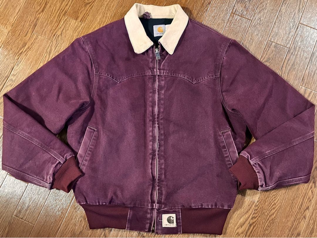 【超希少】1996年 カーハート サンタフェジャケット JQ2246 ワイン M