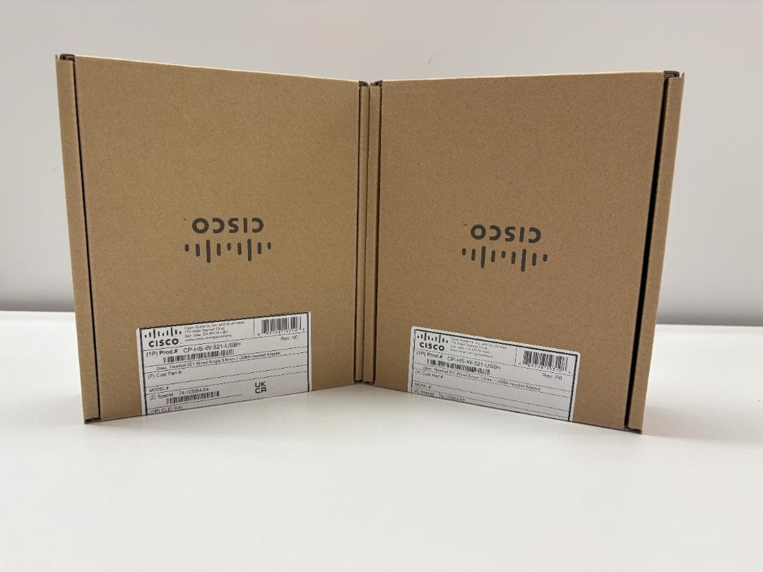 Cisco ヘッドセットCP-HS-W-521-USB=　2個セット