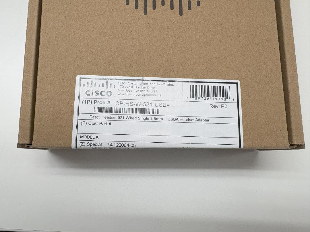Cisco ヘッドセットCP-HS-W-521-USB=　2個セット