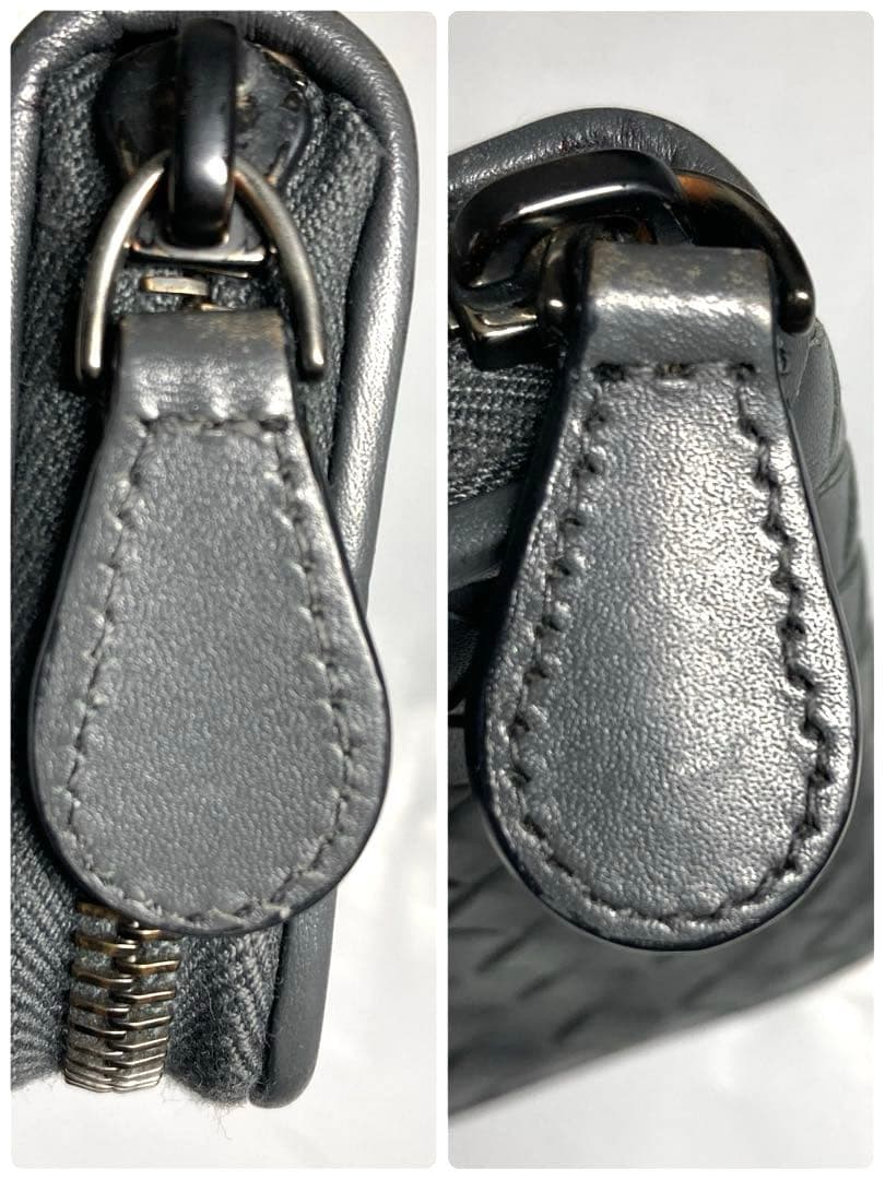 美品　ボッテガヴェネタ　イントレチャート　ケース　カードケース　グレー