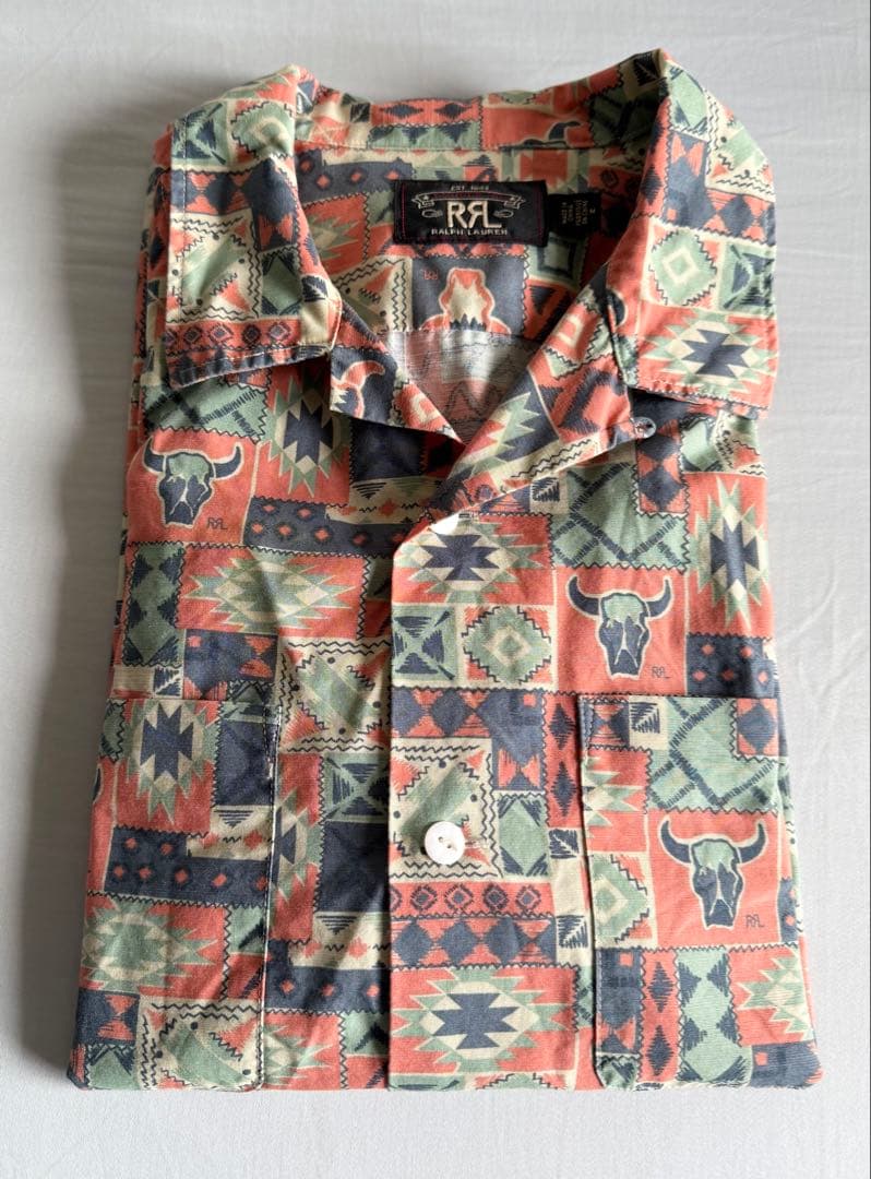 RRL オープンカラー半袖シャツ