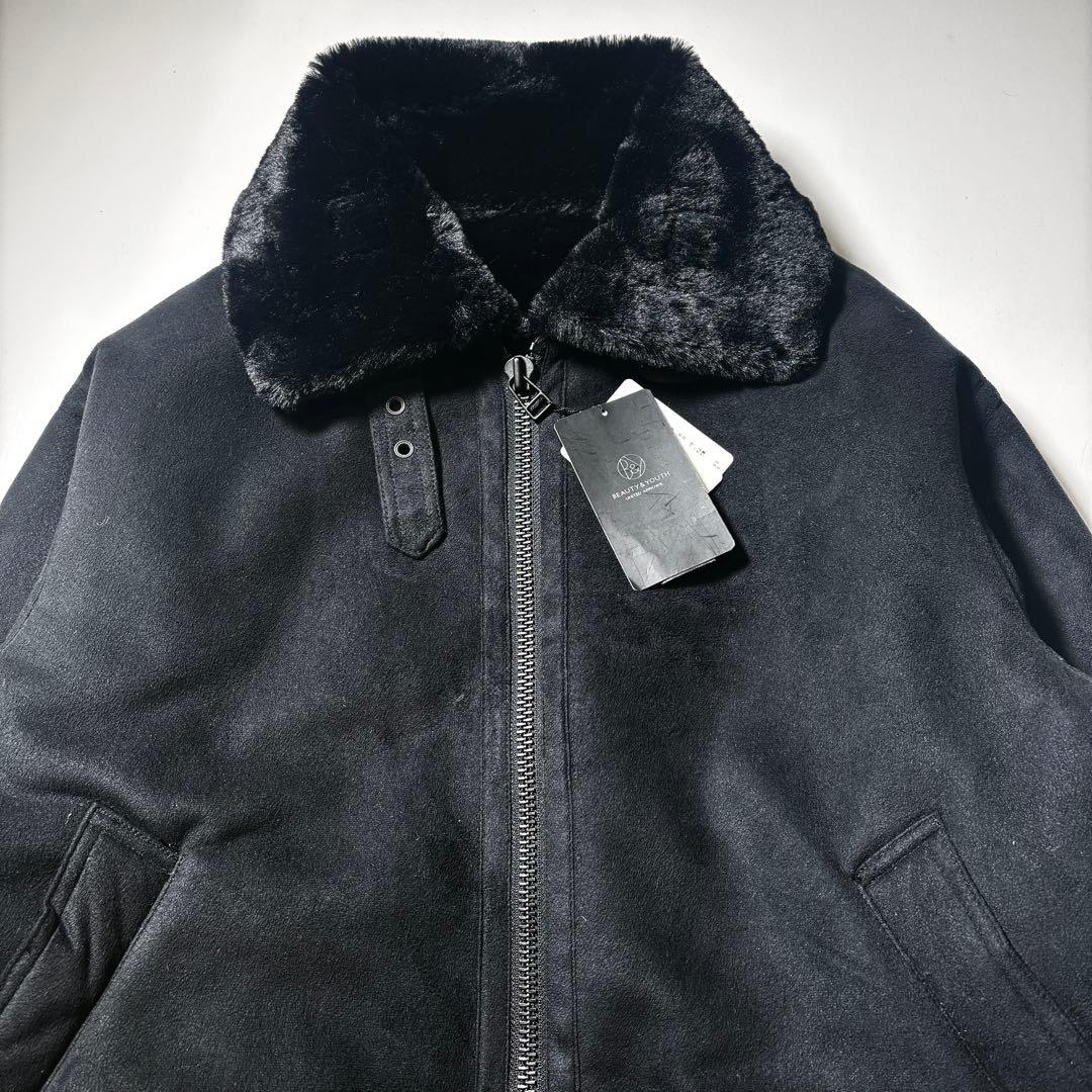 新品タグ付き★2.4万★ビューティー＆ユース フェイクムートン B-3 ブルゾン