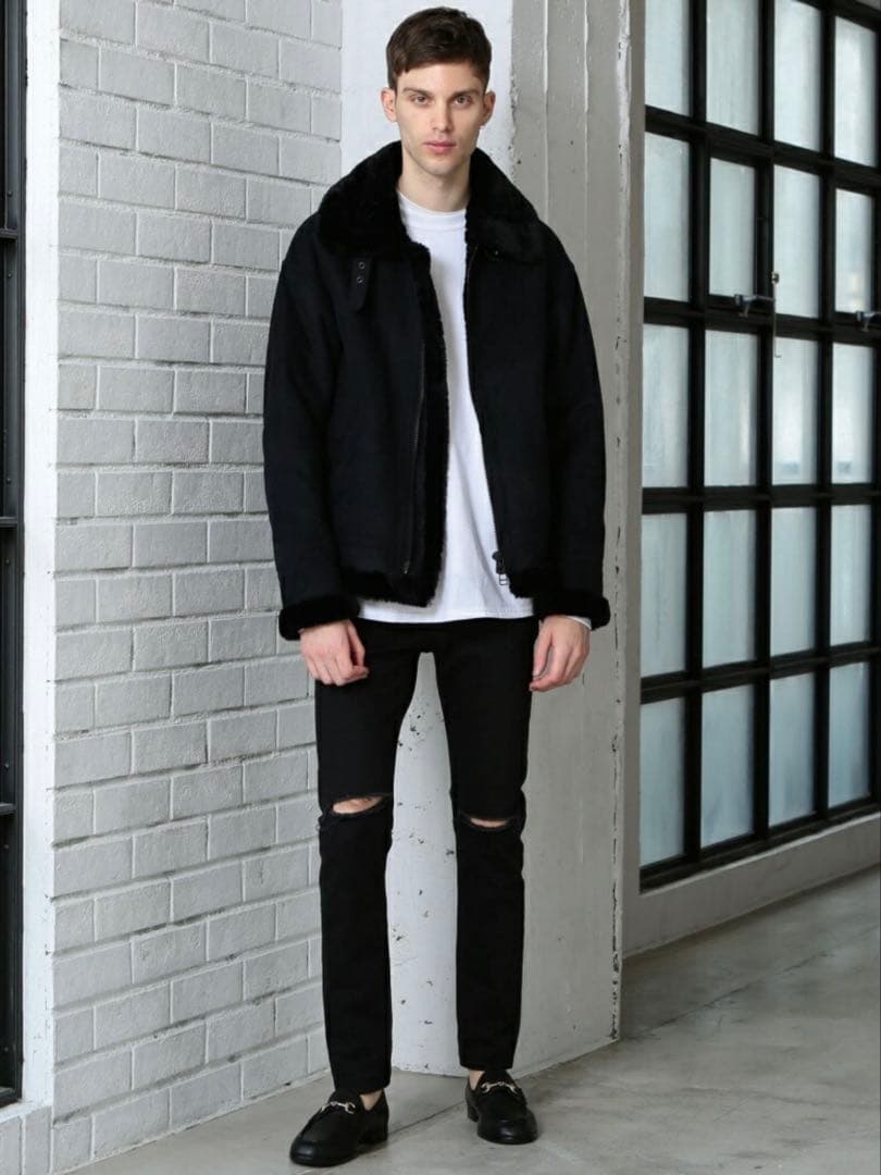 新品タグ付き★2.4万★ビューティー＆ユース フェイクムートン B-3 ブルゾン