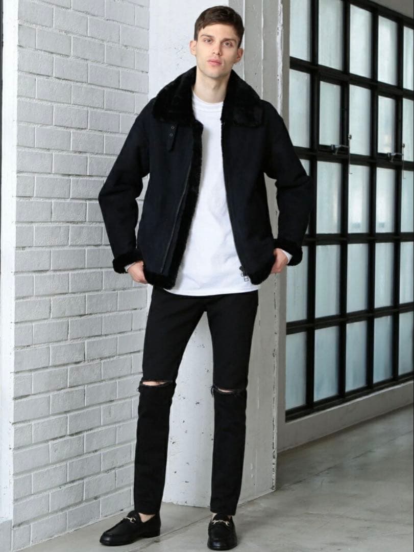 新品タグ付き★2.4万★ビューティー＆ユース フェイクムートン B-3 ブルゾン