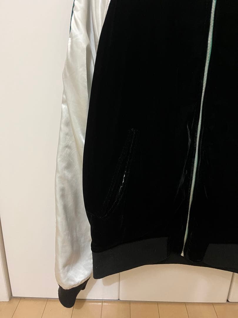 希少　DIESEL ディーゼル スカジャン リバーシブル ベロア 刺繍