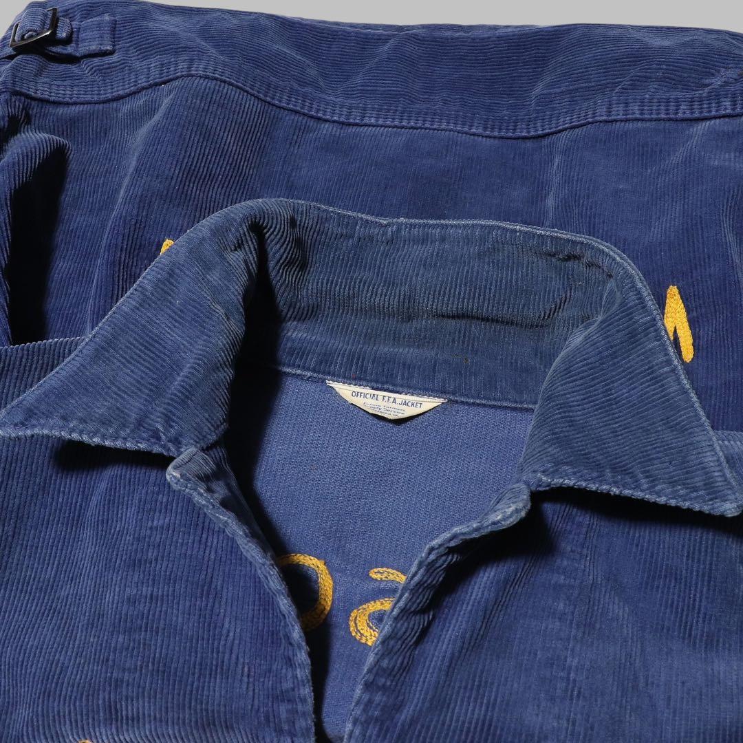 60s★FFA★ファーマーズジャケット★刺繍 ワッペン★USA製★短丈★L★42