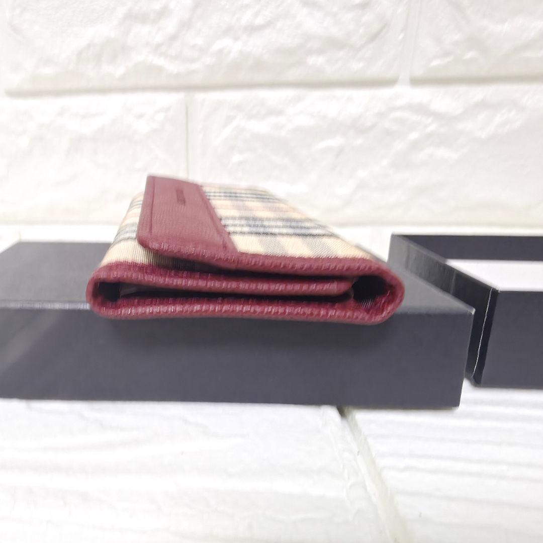 224【未使用品 箱付き】 　バーバリー 5連キーケース ベージュ ノバチェック