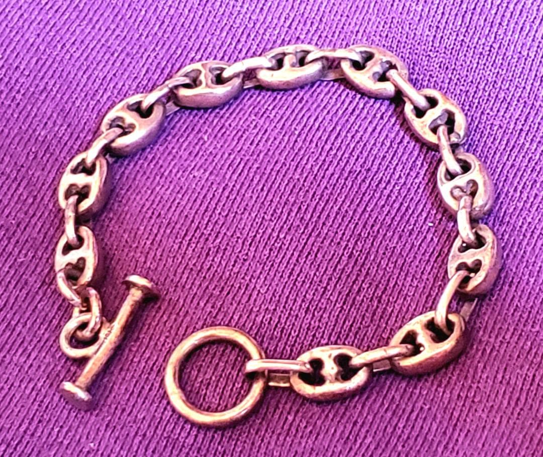 【希少】ハート型 アンカーチェーン sterling silver