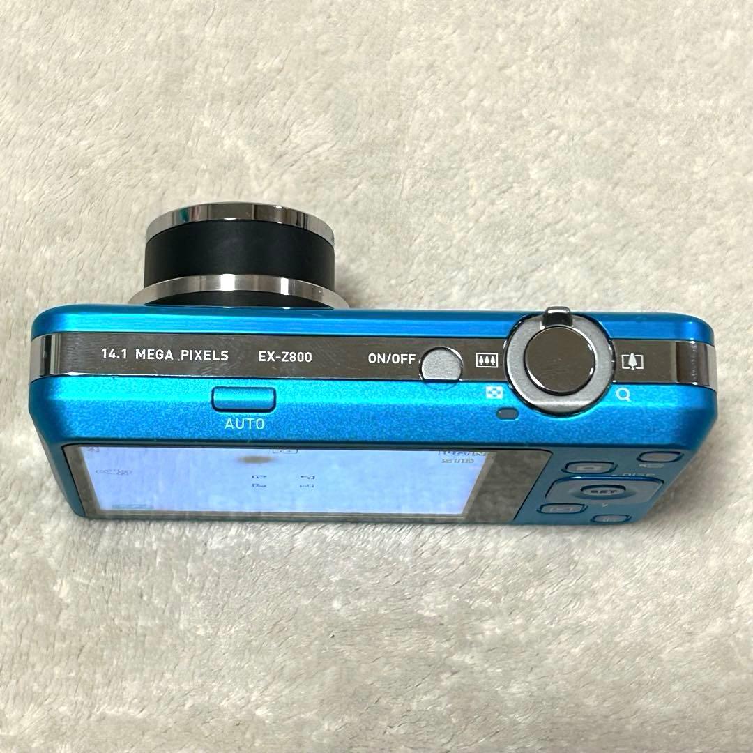 美品 動作確認済 CASIO EXILIM EX-Z800BE ハワイアンブルー