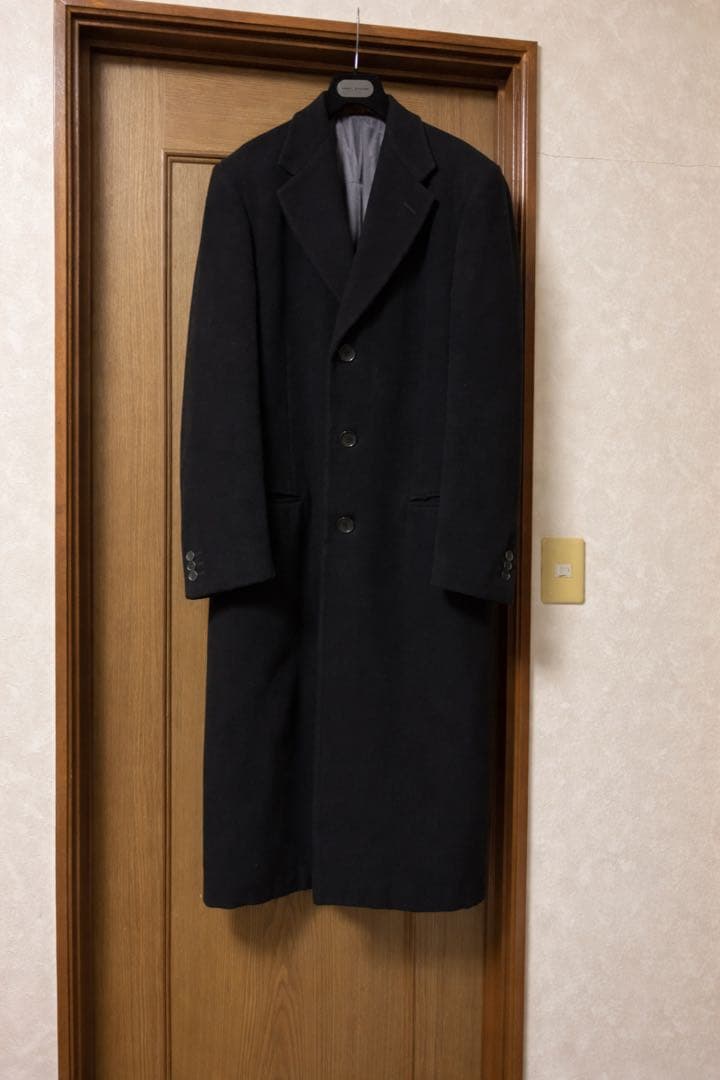 90s giorgio armani チェスターコート ブラック