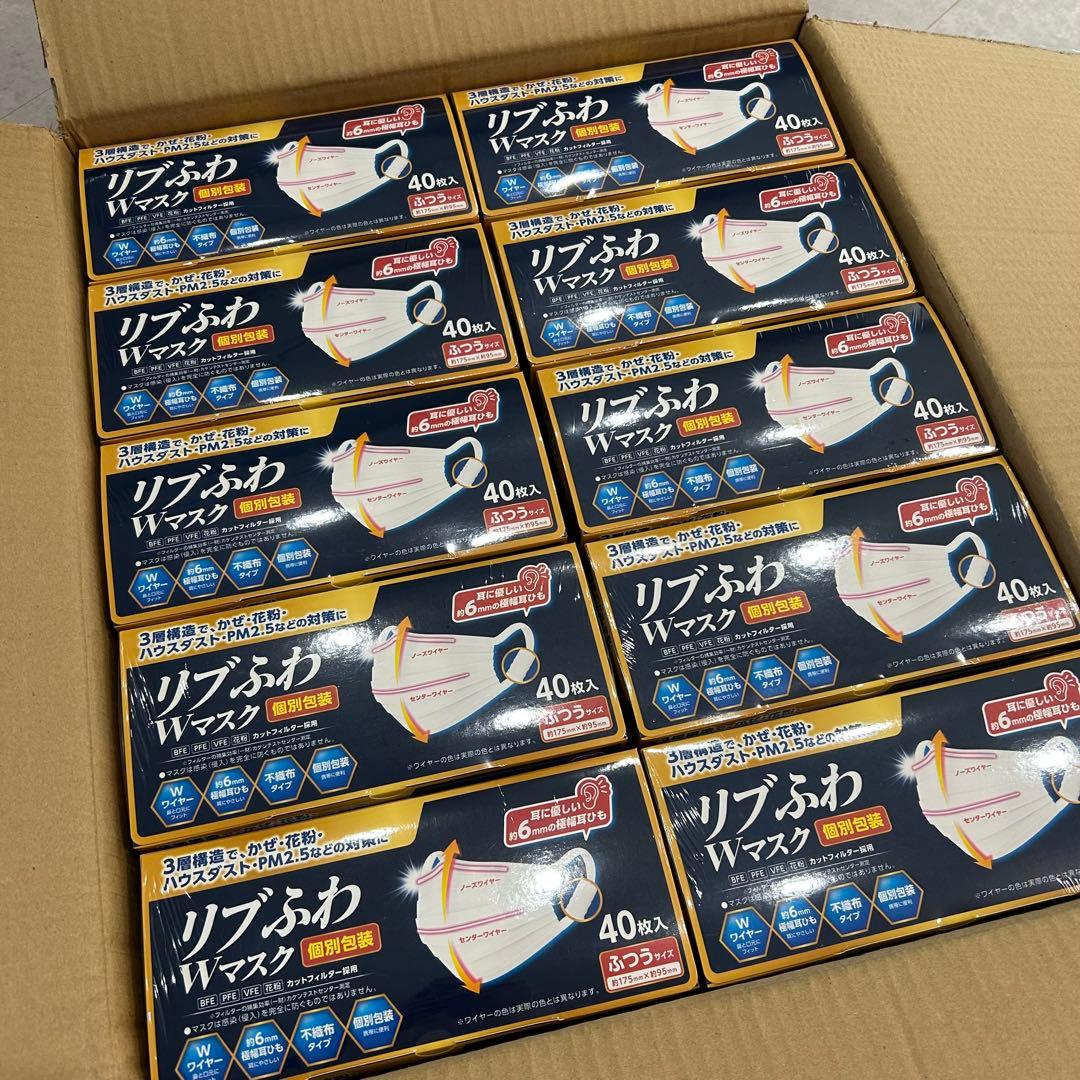 リブふわ　Wマスク　40枚×30個