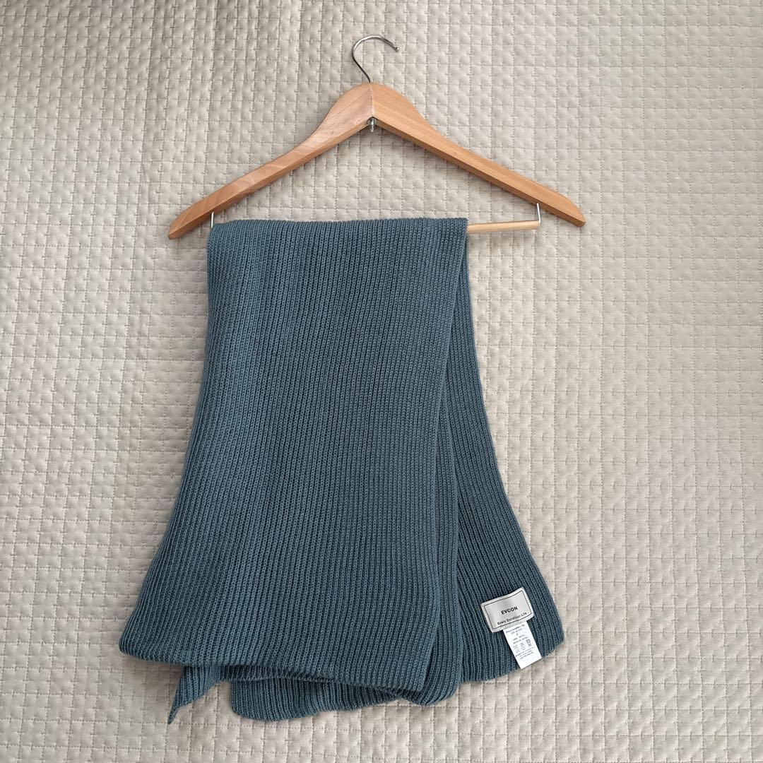 希少 1ldk evcon KNIT SCARF リブ マフラー