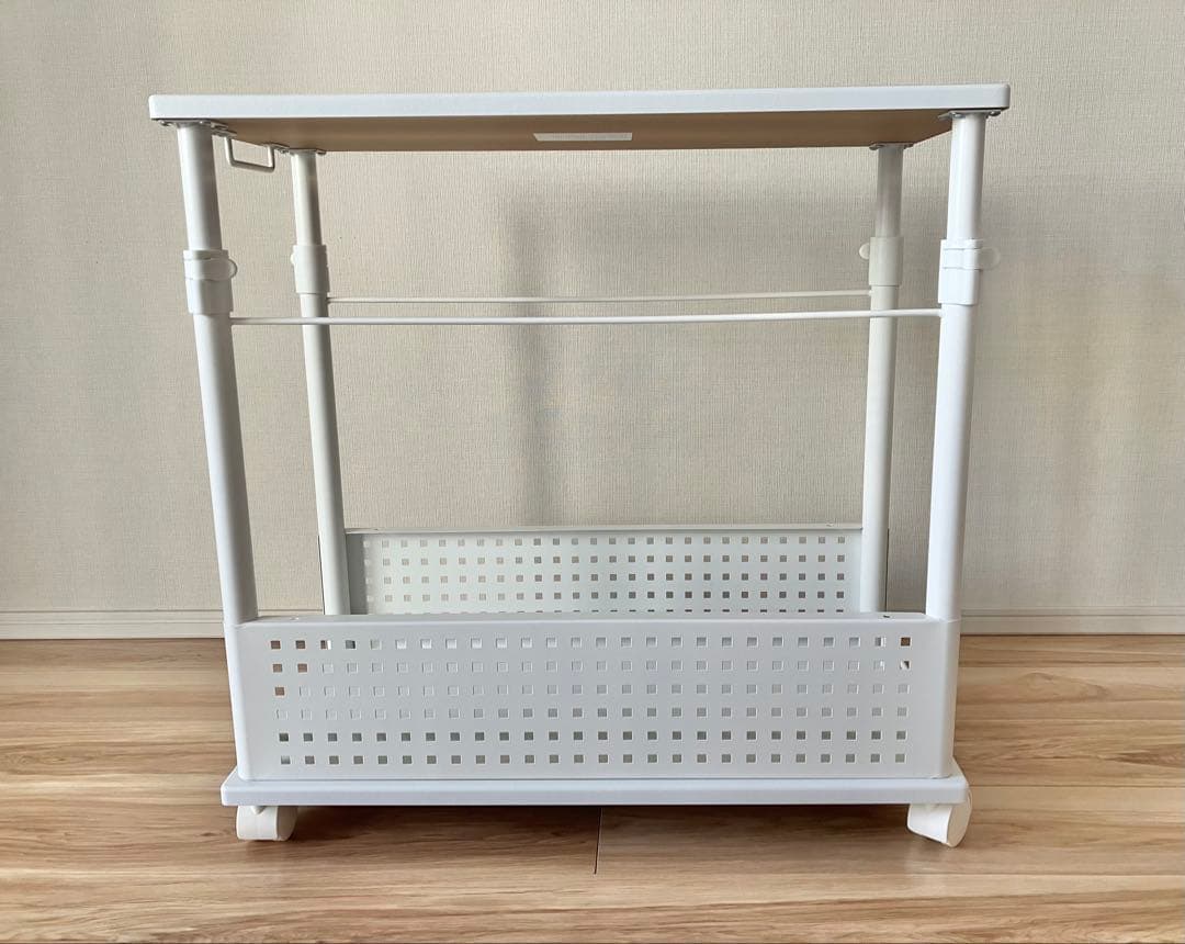 バウヒュッテ 昇降式PCワゴン 白 BHD-670H-WH