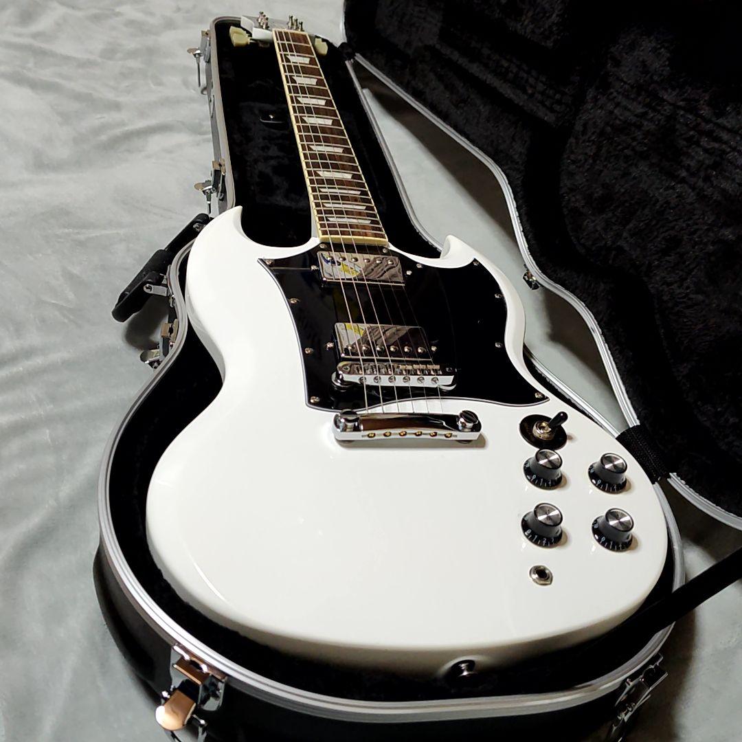 新品未使用 BLITZ BSG-STD ブリッツ エレキギター レスポール 白
