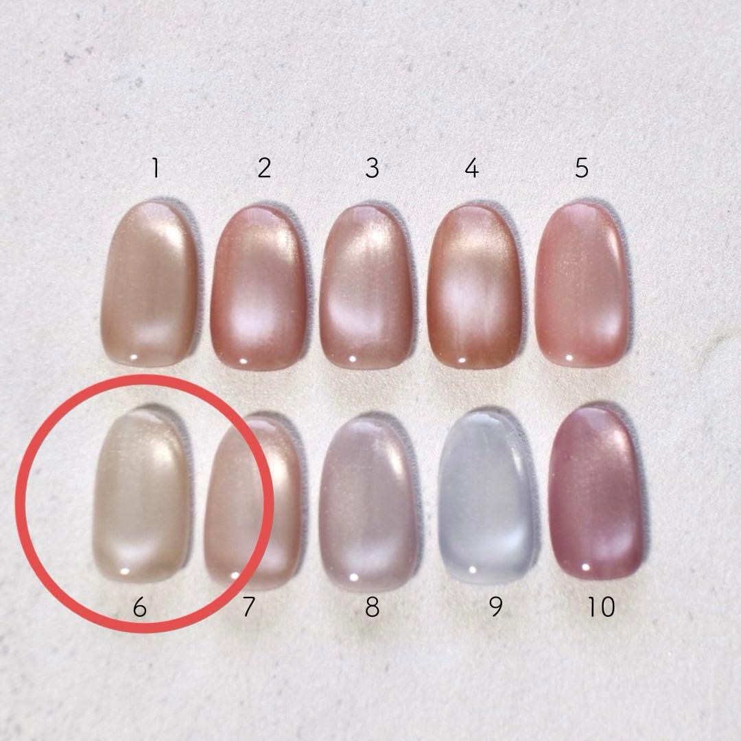 はな⭐︎ くすみブルー+桃ツイード+水光295番+煌めき+夜空+藤色